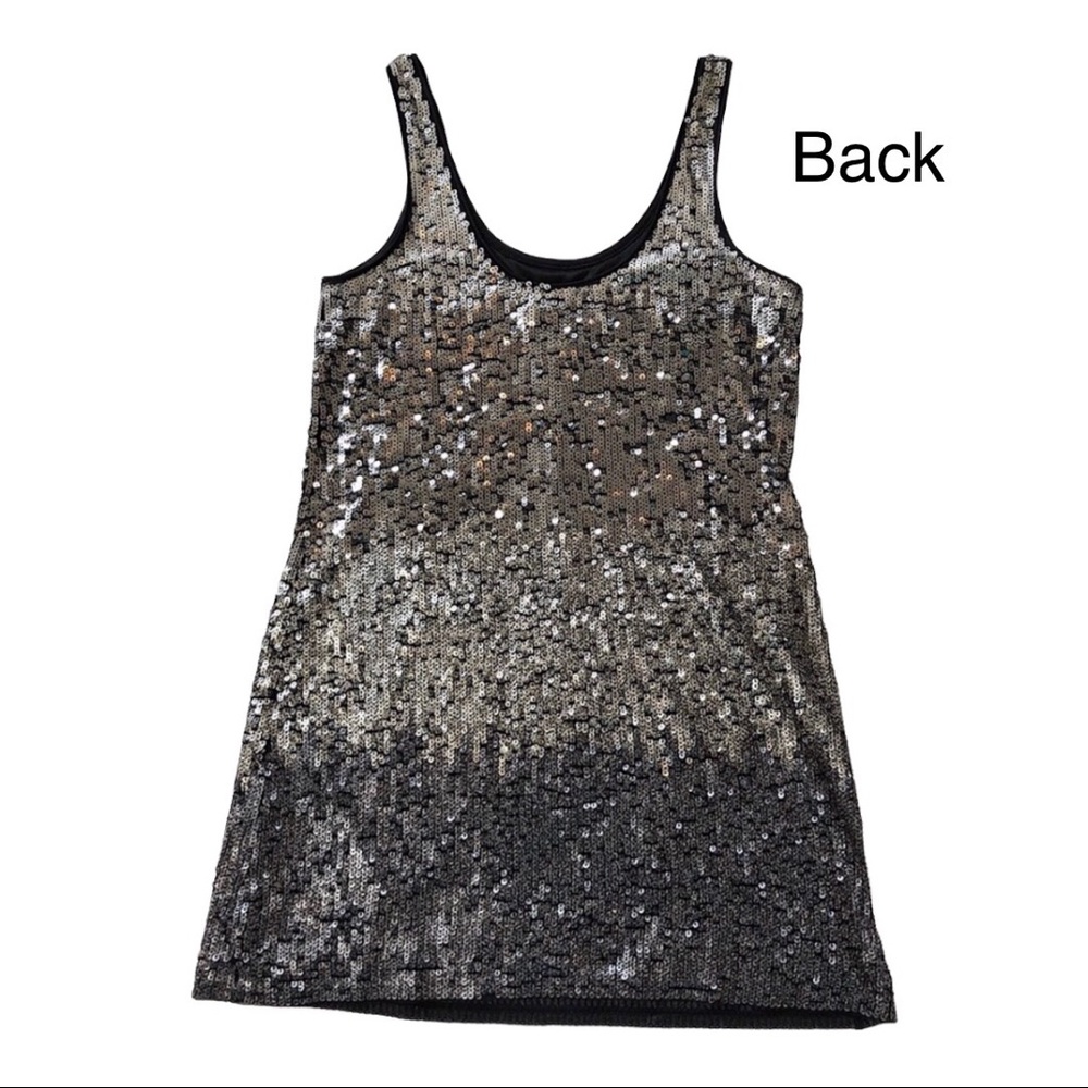 Sexy Little y2k Sequin Mini Slip Dress by Express Cocktail Party Date Night Prom - Picture 3 of 7